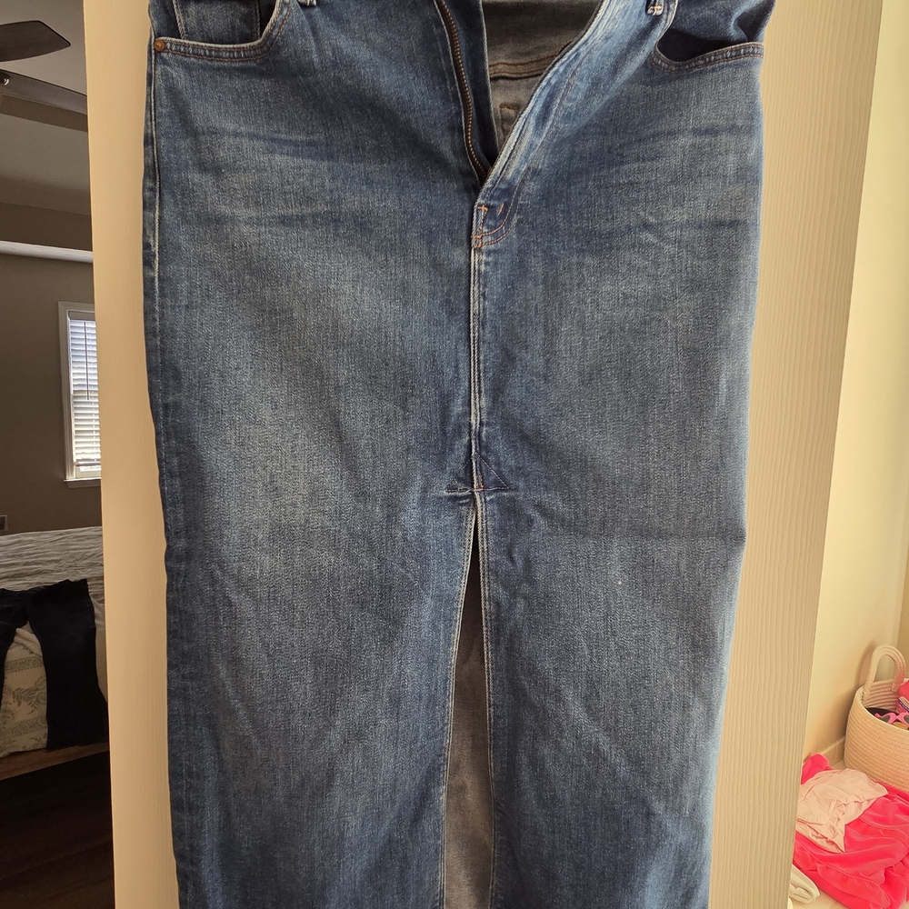 MOTHER Blue Jeans Skirt